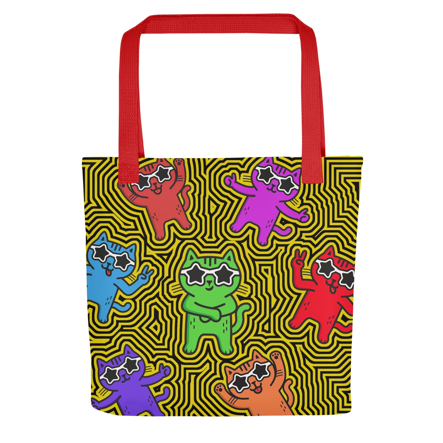 YASS CATS - YELLOW HELLO - TOTE BAG