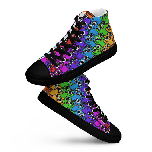 Yass Cats - Rainbow warrior - Men’s high top skater shoes