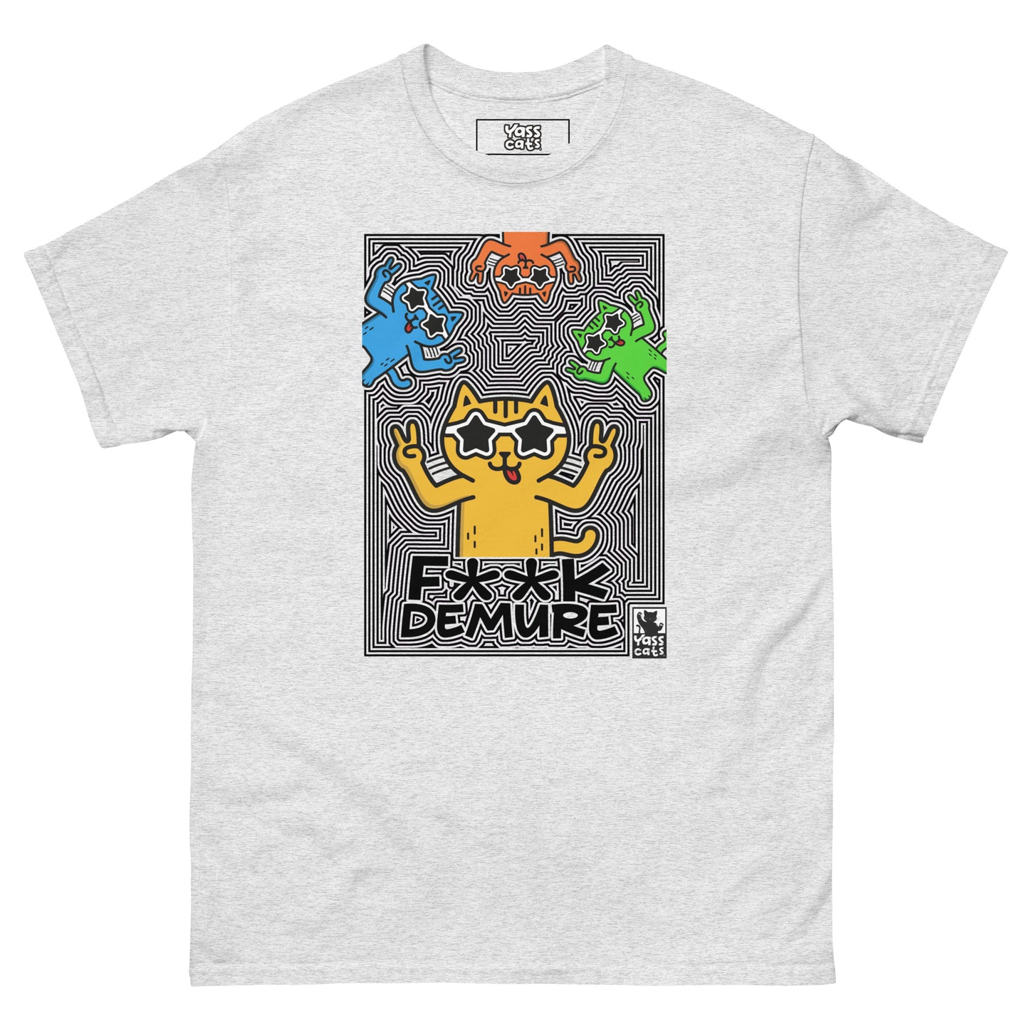 YASS CATS F**K DEMURE - WOMEN'S SHORT SLEEVE T-SHIRT