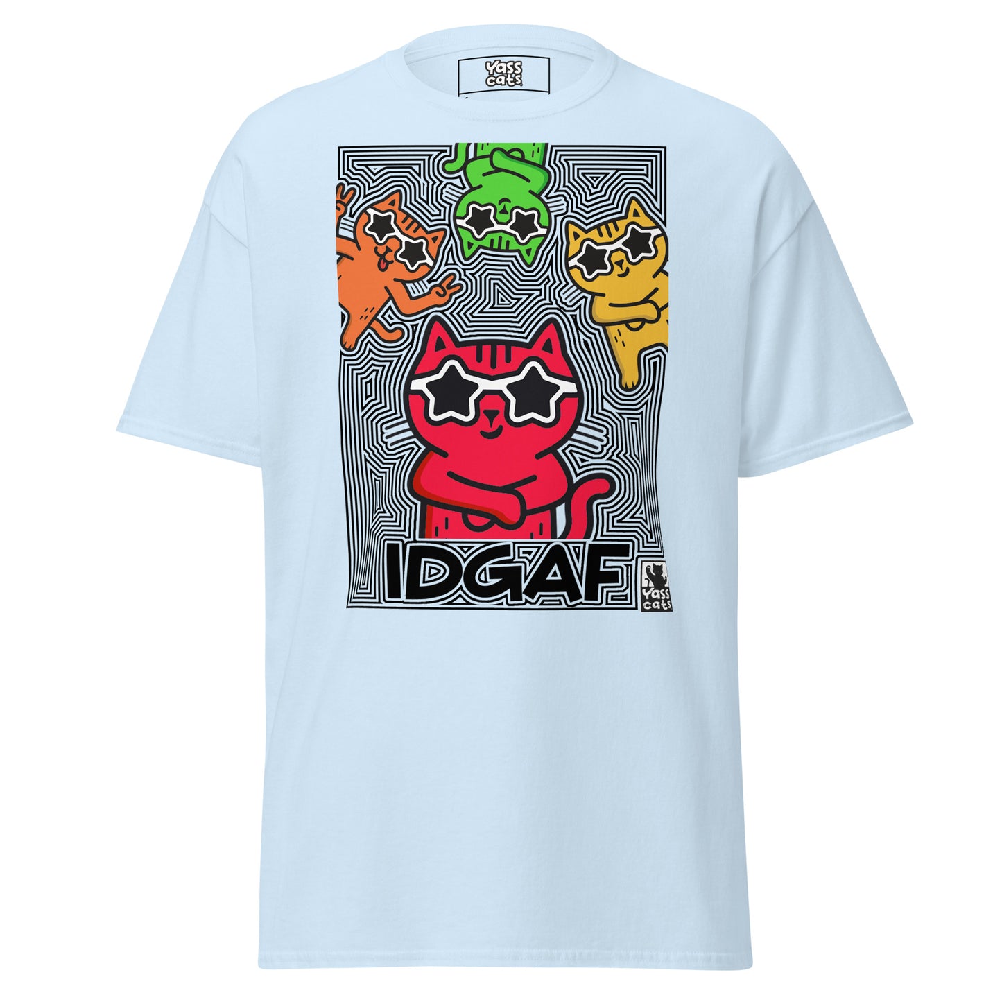 YASS CATS - IDGAF - classic tee