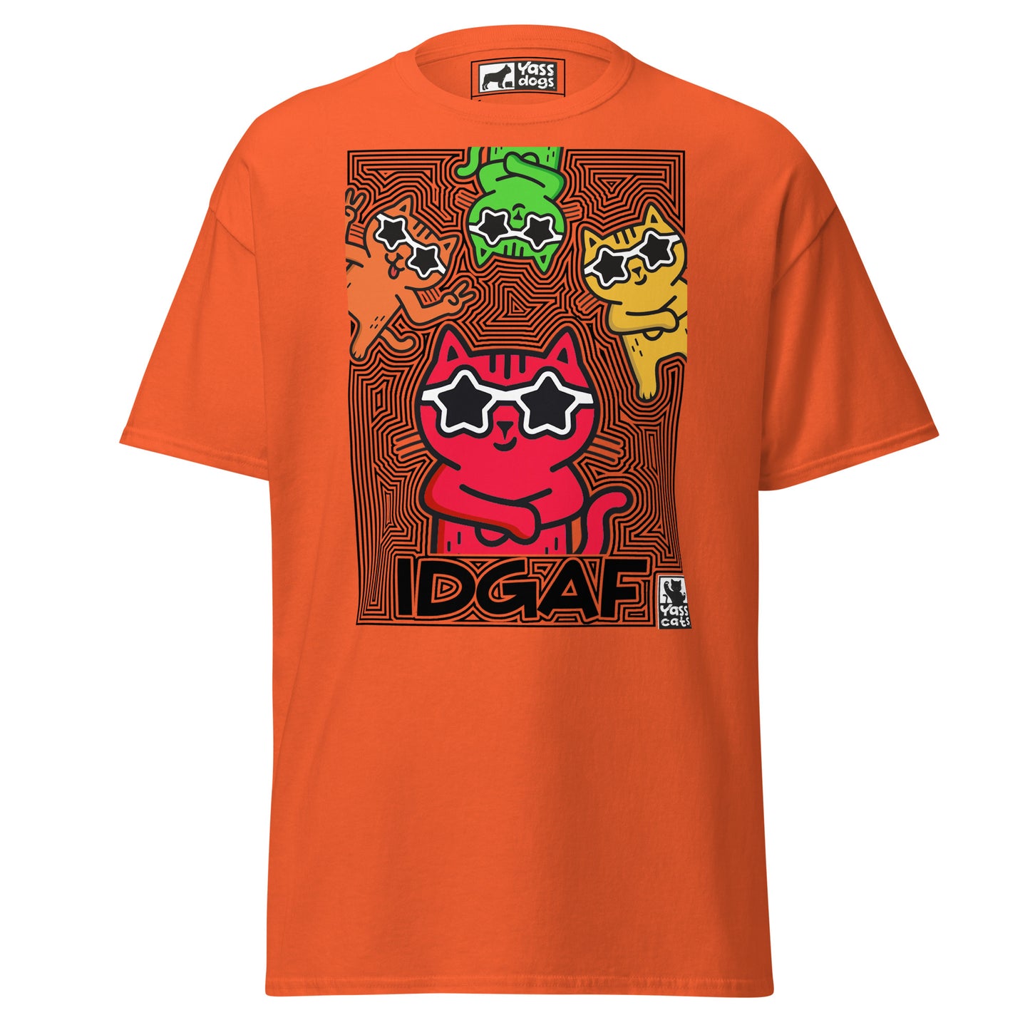 YASS CATS - IDGAF - classic tee