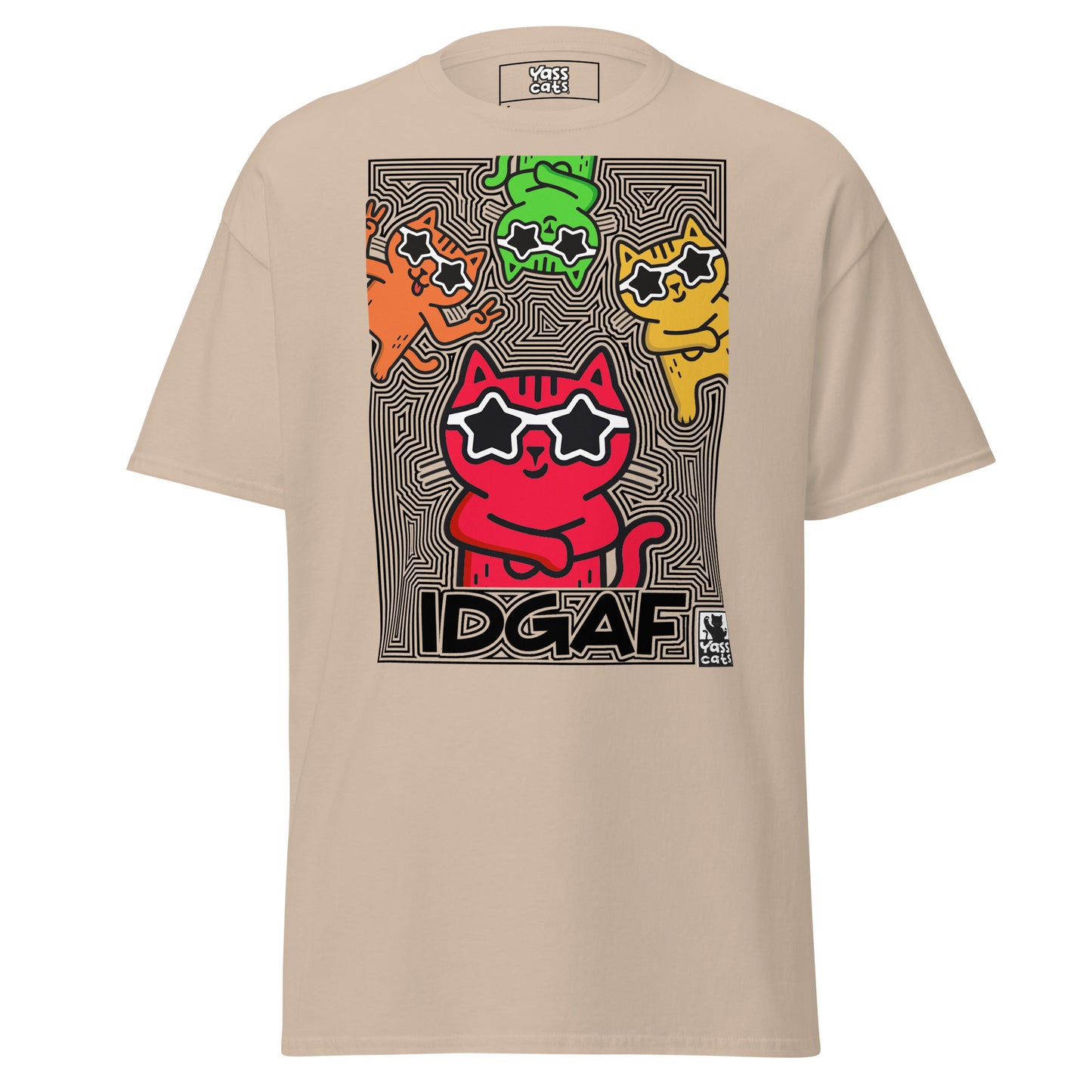 YASS CATS - IDGAF - classic tee