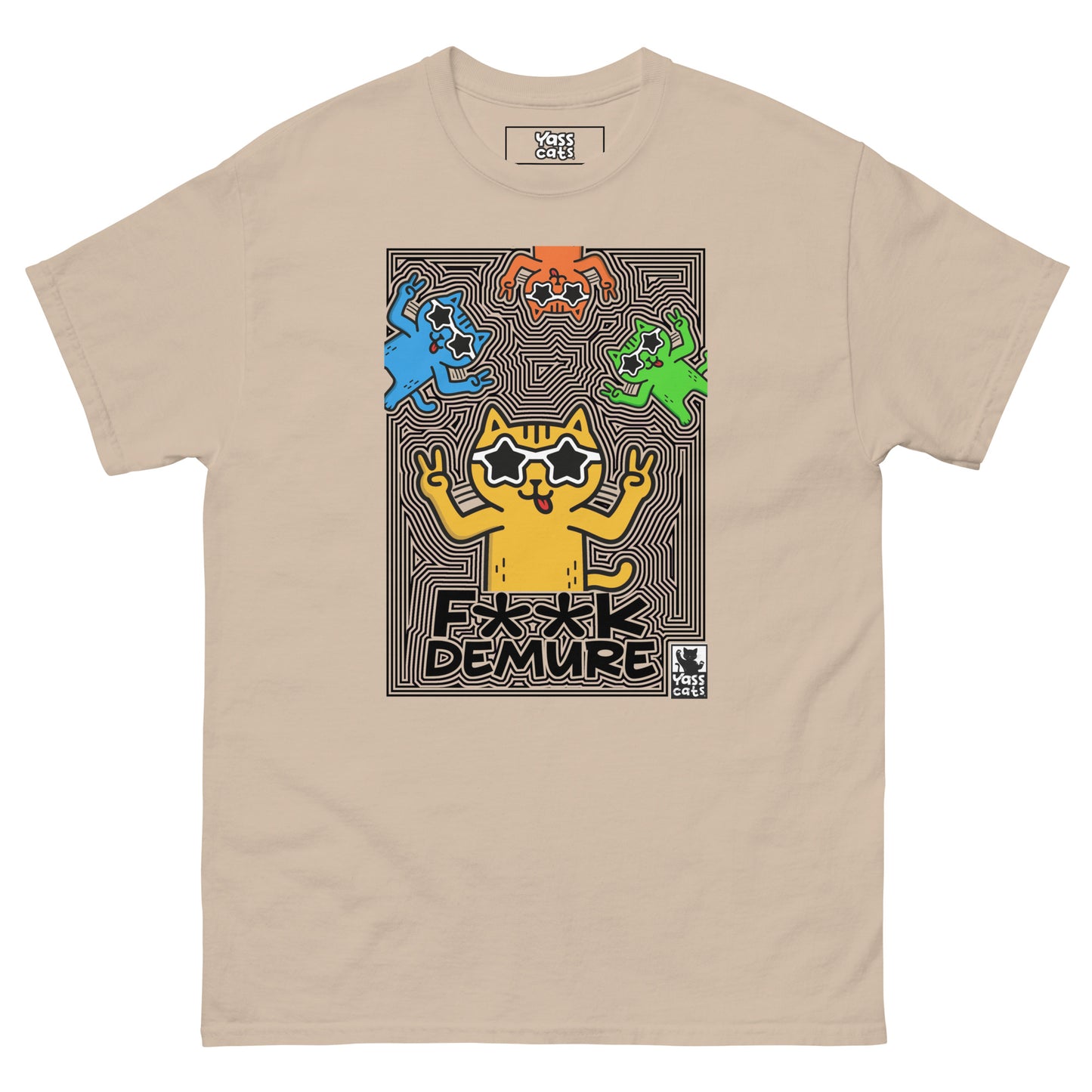 YASS CATS F**K DEMURE - WOMEN'S SHORT SLEEVE T-SHIRT