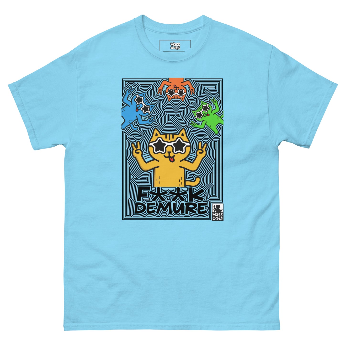 YASS CATS F**K DEMURE - WOMEN'S SHORT SLEEVE T-SHIRT