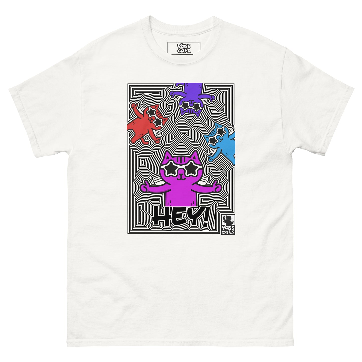 YASS CATS - HEY - classic tee