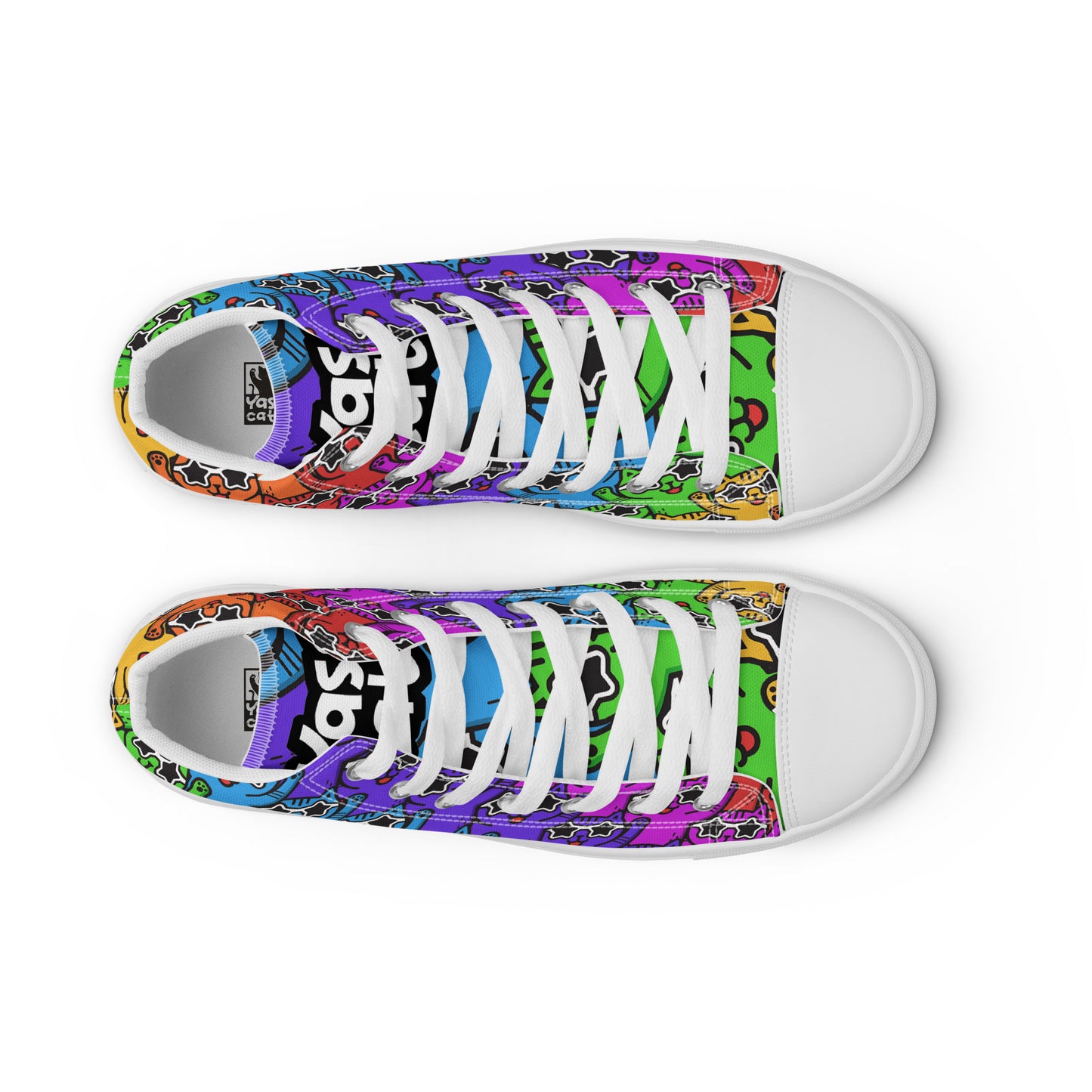 YASS CATS - FULL SPECTRUM KITTY - WOMEN'S SKATER SNEAKERS