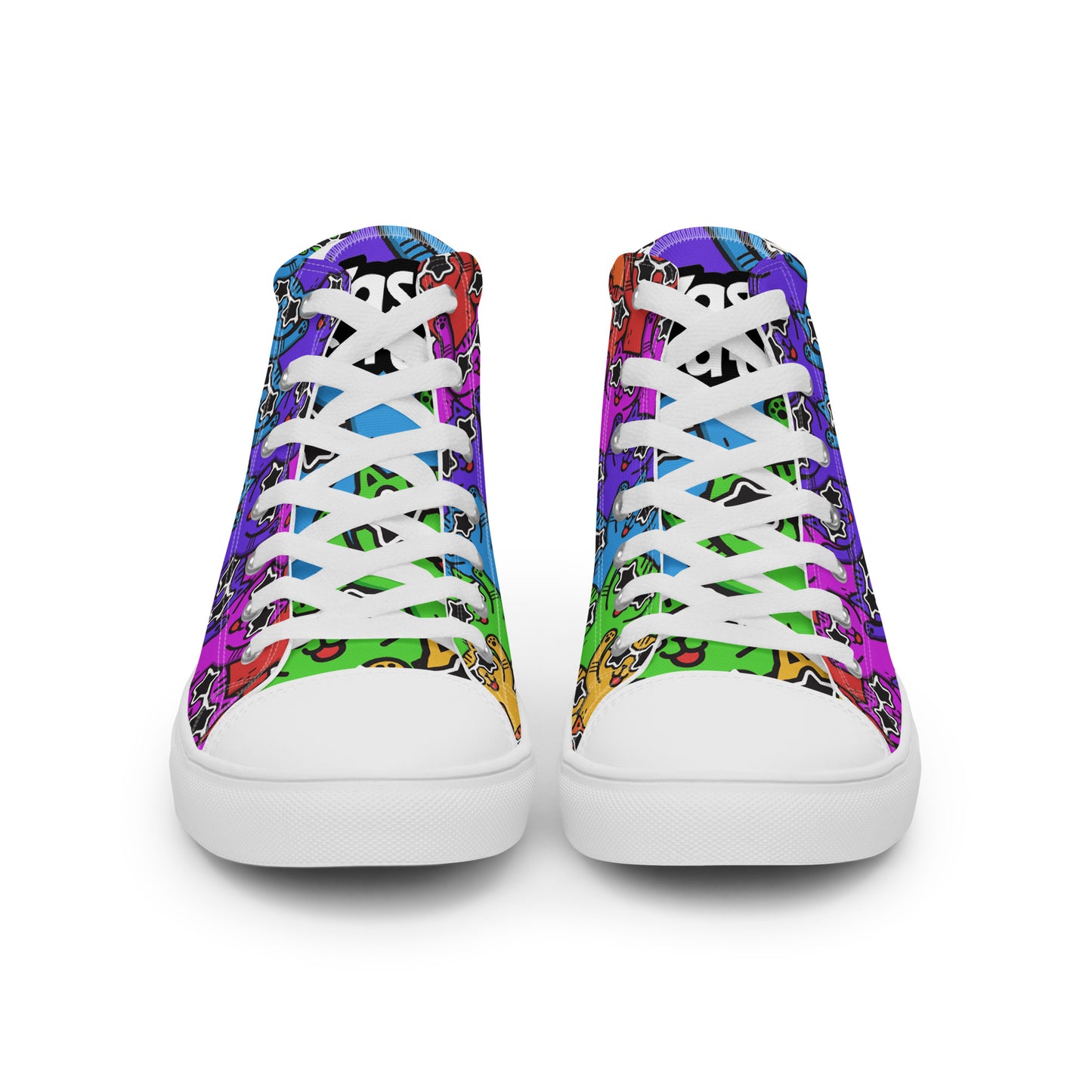 YASS CATS - FULL SPECTRUM KITTY - WOMEN'S SKATER SNEAKERS