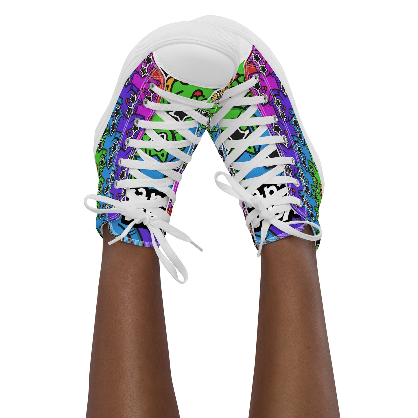 YASS CATS - FULL SPECTRUM KITTY - WOMEN'S SKATER SNEAKERS