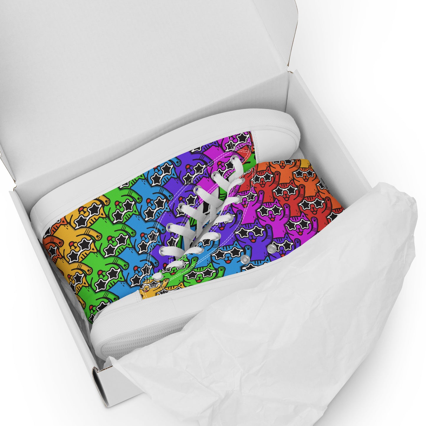 YASS CATS - FULL SPECTRUM KITTY - WOMEN'S SKATER SNEAKERS