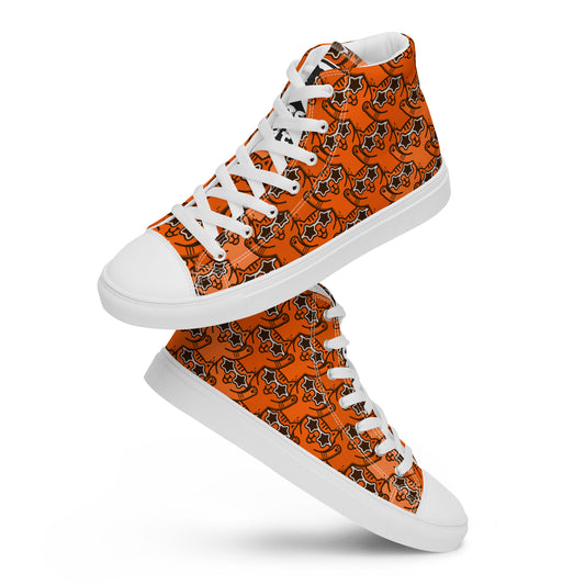 Yass Cats - Orange Rainbow - Women’s high top skate sneakers