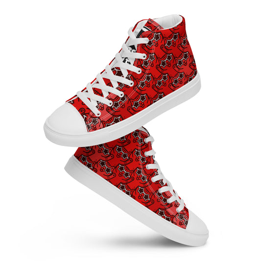 Yass Cats - Red Rainbow - Women’s high top skate shoes