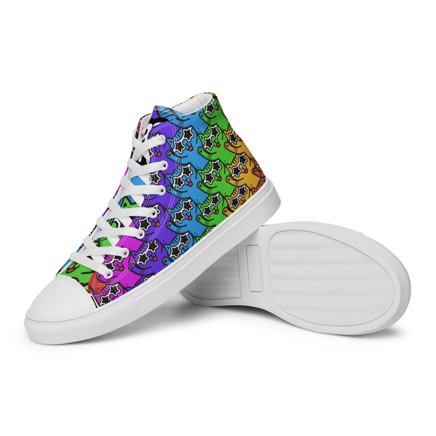 YASS CATS - FULL SPECTRUM KITTY - WOMEN'S SKATER SNEAKERS