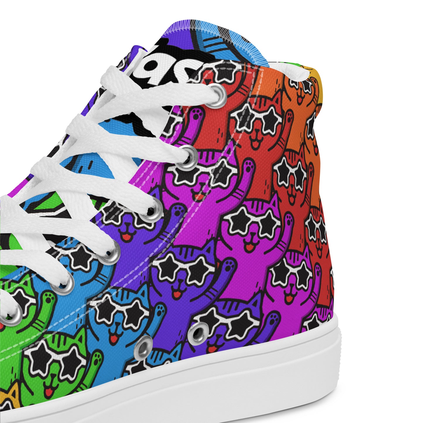 YASS CATS - FULL SPECTRUM KITTY - WOMEN'S SKATER SNEAKERS