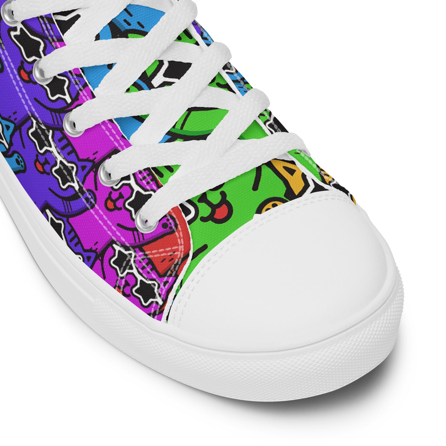 YASS CATS - FULL SPECTRUM KITTY - WOMEN'S SKATER SNEAKERS