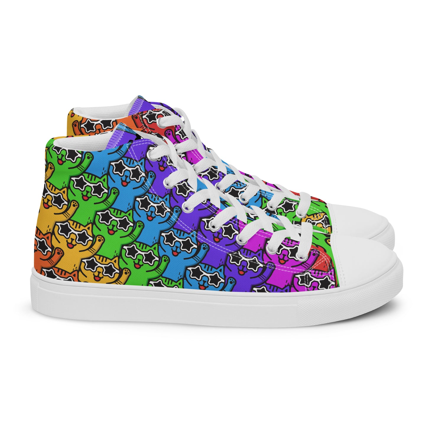 YASS CATS - FULL SPECTRUM KITTY - WOMEN'S SKATER SNEAKERS